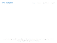 Tablet Screenshot of drrohner.ch